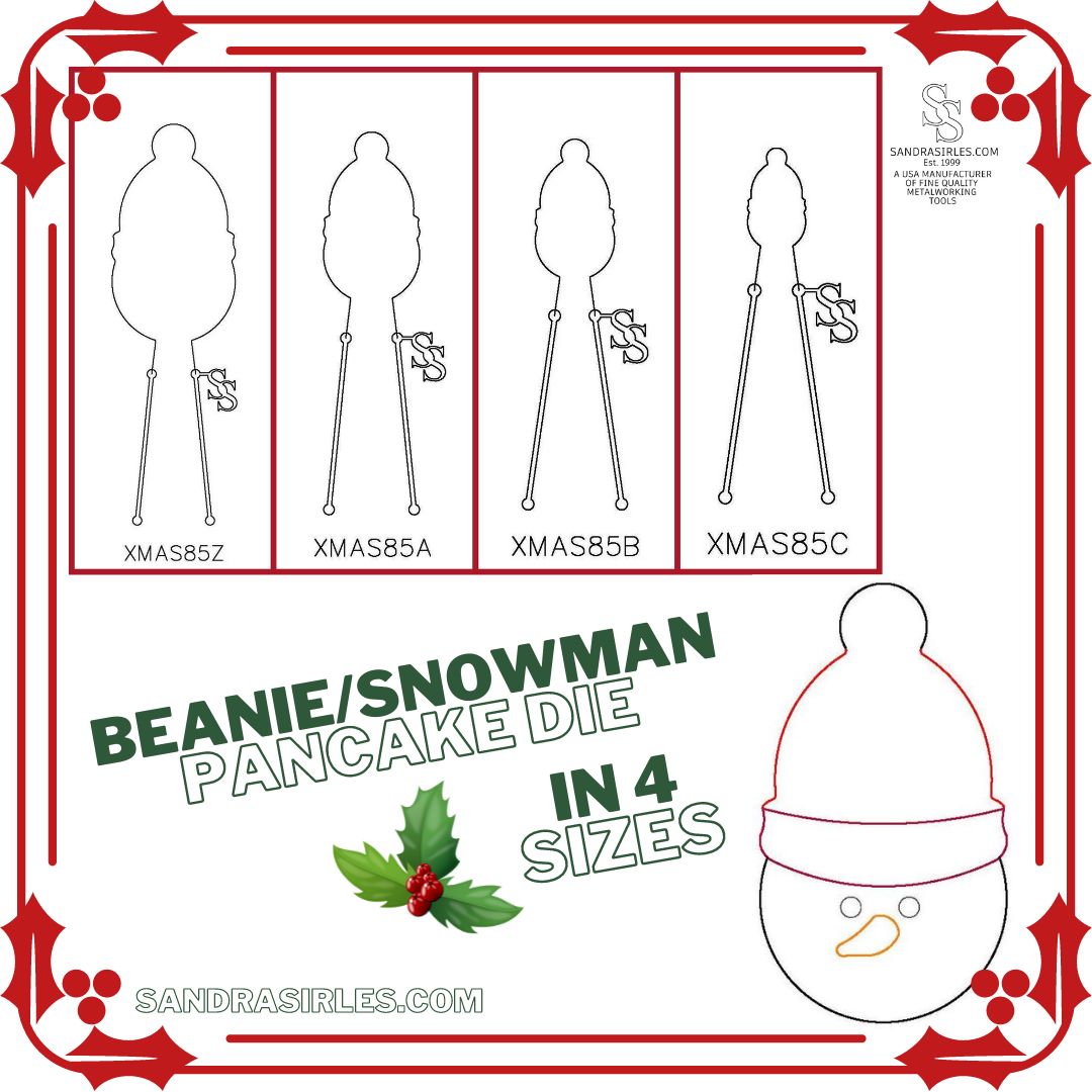 PANCAKE DIE XMAS85 BEANIE/SNOWMAN